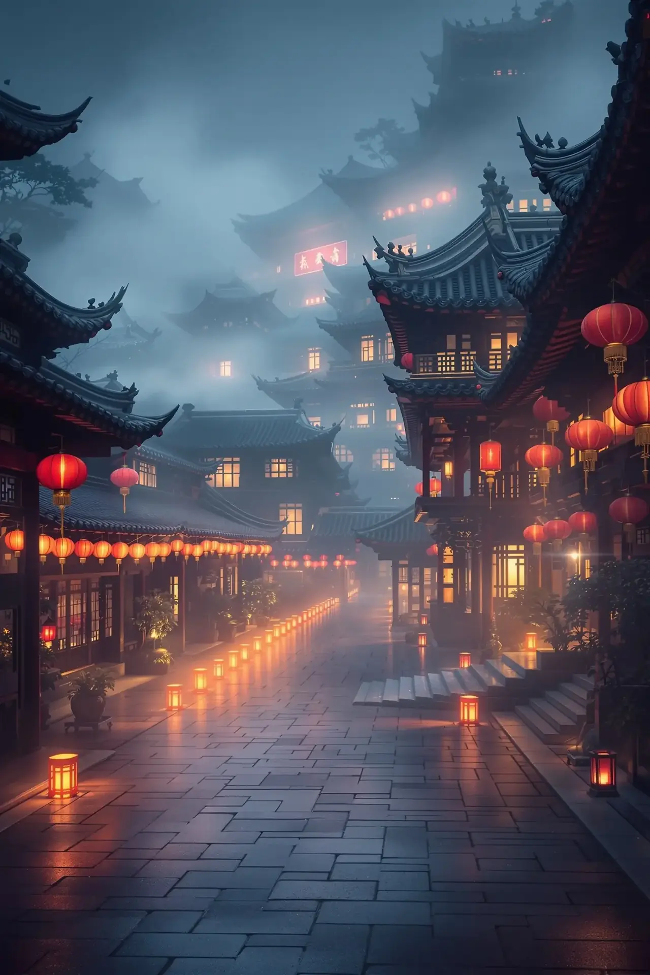 雾锁宫门短剧封面，悬疑题材，70集